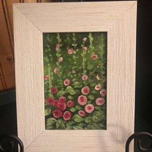 Hollyhock painting